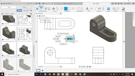 fusion 360 add dimensions.